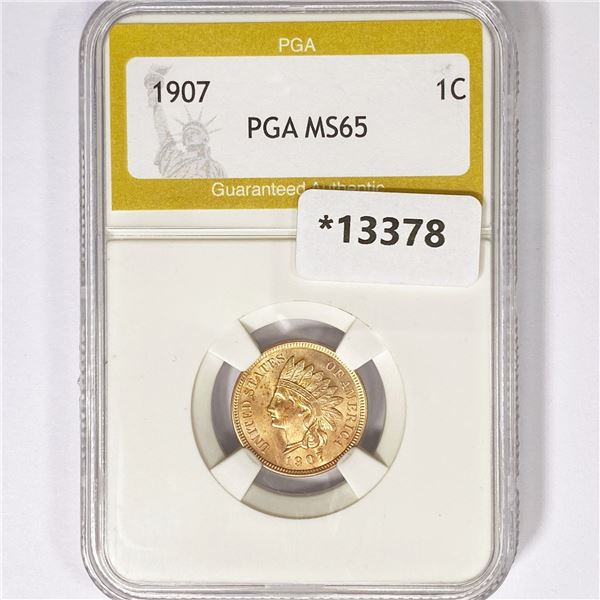 1907 Indian Head Cent PGA MS65