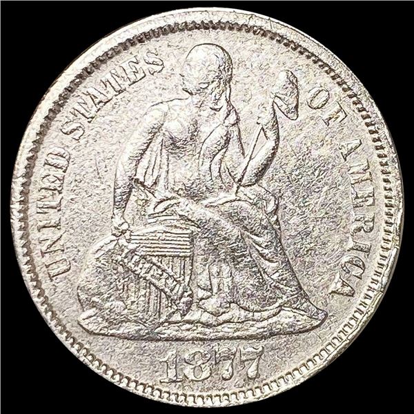1877 Seated Liberty Dime CLOSELY UNCIRCULATED