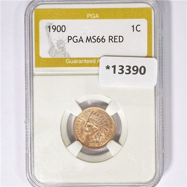 1900 Indian Head Cent PGA MS66 RED