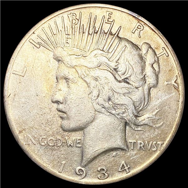 1934-S Silver Peace Dollar CLOSELY UNCIRCULATED