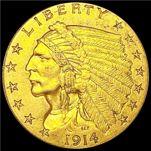 1914-D $2.50 Gold Quarter Eagle UNCIRCULATED