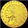 Image 1 : 1914-D $2.50 Gold Quarter Eagle UNCIRCULATED