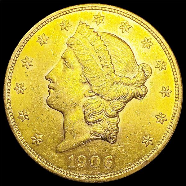1906 $20 Gold Double Eagle UNCIRCULATED
