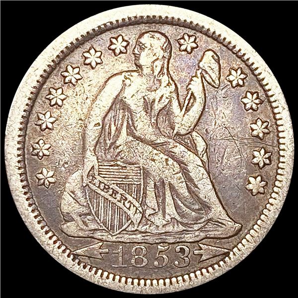 1853 Seated Liberty Dime NICELY CIRCULATED
