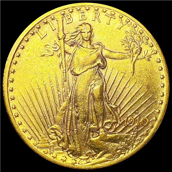 1910-S $20 Gold Double Eagle CLOSELY UNCIRCULATED