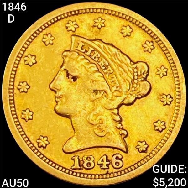 1846-D $2.50 Gold Quarter Eagle HIGH GRADE