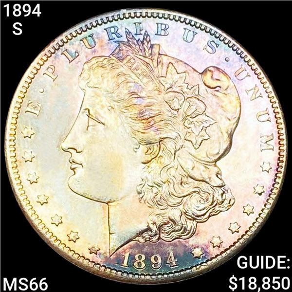 1894-S Morgan Silver Dollar SUPERB GEM BU