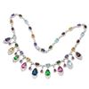 Image 2 : Natural London Blue Topaz & Multi Stones Necklace