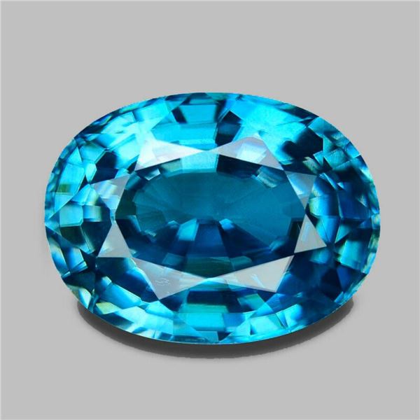 Natturral Cambodian Blue Zircon {Flawless-VVS1}