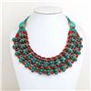 Image 1 : Tibet Natural Stone Tribal Queen Royal Necklace