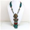 Image 1 : Tibet Natural Stone Tribal Queen Royal Necklace
