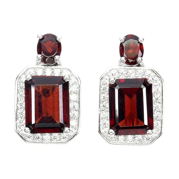 Natural Untreated Mozambique Garnet Earrings