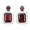 Image 1 : Natural Untreated Mozambique Garnet Earrings