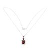 Image 3 : Natural Untreated Mozambique Garnet Necklace