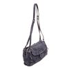 Image 2 : Prada Navy Blue Nappa Leather Gaufre Shoulder Bag