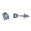 Image 2 : 1.02 ctw Diamond Stud Earrings - 14KT White Gold