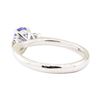 Image 3 : 0.79 ctw Tanzanite and Diamond Ring - 14KT White Gold