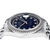Image 4 : Rolex Mens Stainless Steel Black Diamond 36MM Datejust Wristwatch