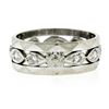 Image 4 : Antique 14k White Gold 0.20 ctw Diamond 7mm Eternity Band Ring