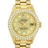Image 1 : Rolex Ladies 18K Yellow Gold Champagne Diamond President Wristwatch