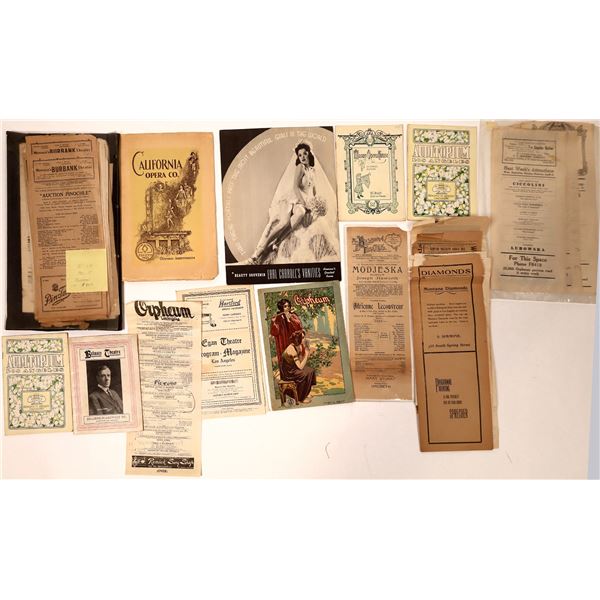 Los Angeles Theatre Ephemera & Playbills [135811]