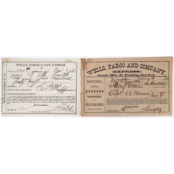 Wells Fargo Express Receipts, 2 [158360]