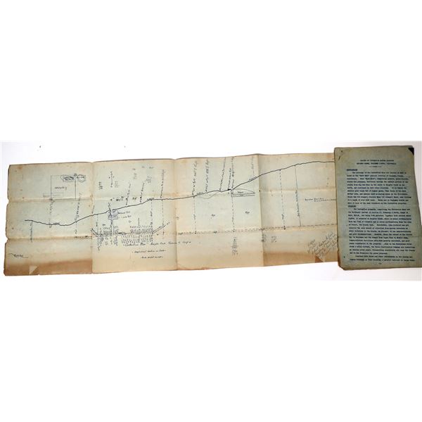 Contention Mine Report and Map, 1909 [157703]