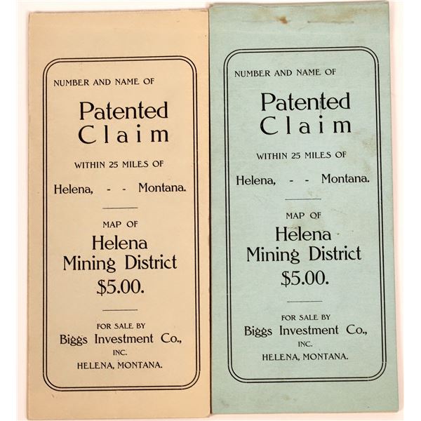 Helena Mine Patent Claims Booklets (2) [140513]