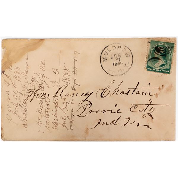 Muldrow Indian Territory, Cherokee Nation Postal History [151873]