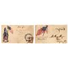 Image 1 : Civil War Cover-Two Color  American Flags [157025]