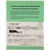 Image 1 : Bernard Madoff Investment Securities Stock Confirmation Slip- Market Fraudster [141426]