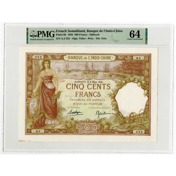 Banque de l'Indo-Chine, 1938 Issued Banknote