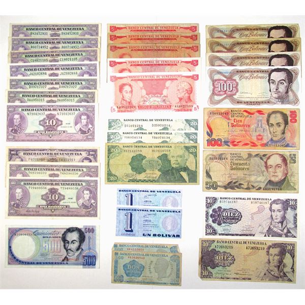 South American Banknote Assortment, ca.1890-1990s