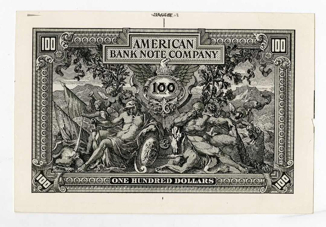 American Bank Note Co., 1910-1930, Experimental Litho Advertising Banknote