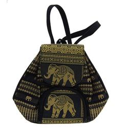 Thai Silk Hand Crafted Elephant Backpack (ACT-147)