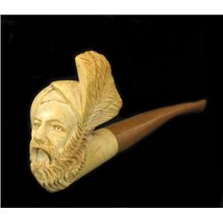 Vintage Meerschaum Pipe Bone Horn Mouthpiece (ANT-875)