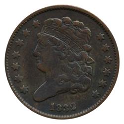 1832 Half Cent High Grade Low Mintage (COI-5077)