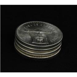 1979 Mexico Silver Onza Unsearched Stack of 4 All BU 3.7 Ounces Silver! (COI-5239)