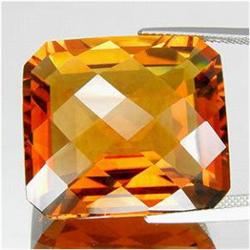 40.55ct Perfect Emerald Checker Cut Madeira Citrine   (GEM-16592)