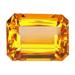 40.25ct Big AAA Golden Yellow Emerald Cut Citrine  (GEM-16696)