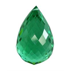 21.15ct Briolette Green Amethyst AAA Absolutely (GEM-16697)