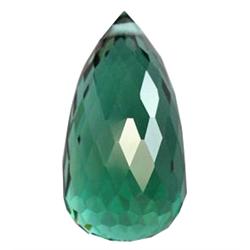 15.6ct Briolette Green Amethyst Brazil Awesome (GEM-16698)