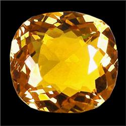 11.30ct Noble Cushion Golden Yellow Citrine (GEM-16829)