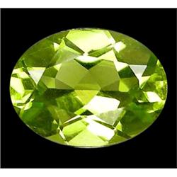  1.17ct Oval Cut Top AAA Lemon Yellow Peridot VVS (GEM-9620)