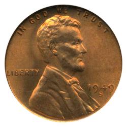 1949S Lincoln Cent NGC Graded MS67 RED (COI-4643)