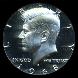 1968S JFK Half Graded PCGS PR68 DCAM (COI-4833)