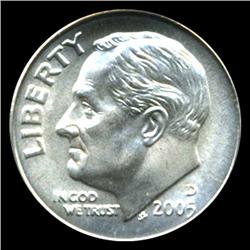 2005D Roosevelt Dime Graded Satin MS69 (COI-4756)