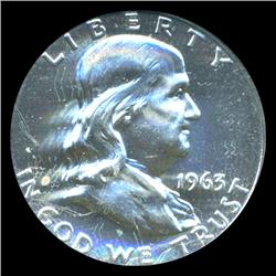 1963 Franklin Half Graded PR70 with CAM Reverse (COI-4906)
