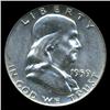 Image 1 : 1959D Franklin Half Graded MS64 NGC FBL (COI-4920)
