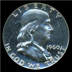 1960 Franklin Half Graded PR69 DCAM (COI-4923)